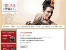 Tablet Screenshot of friseur-leinung.de